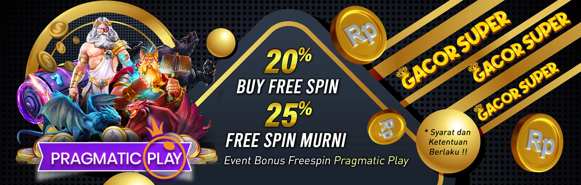 Bonus Freespin & BuySpin Pragmatic Play